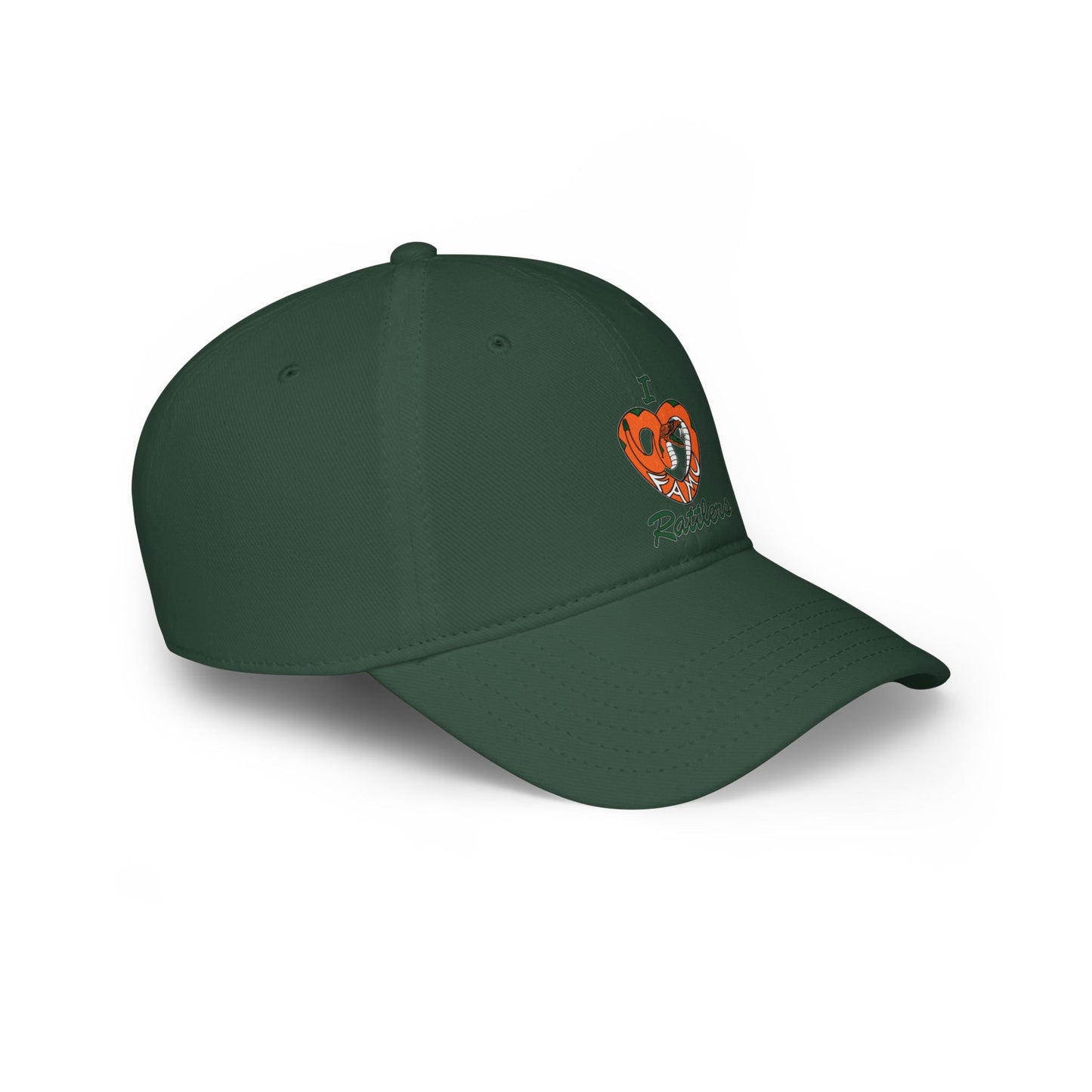 I LOVE FAMU RATTLERS Low Profile Baseball Cap