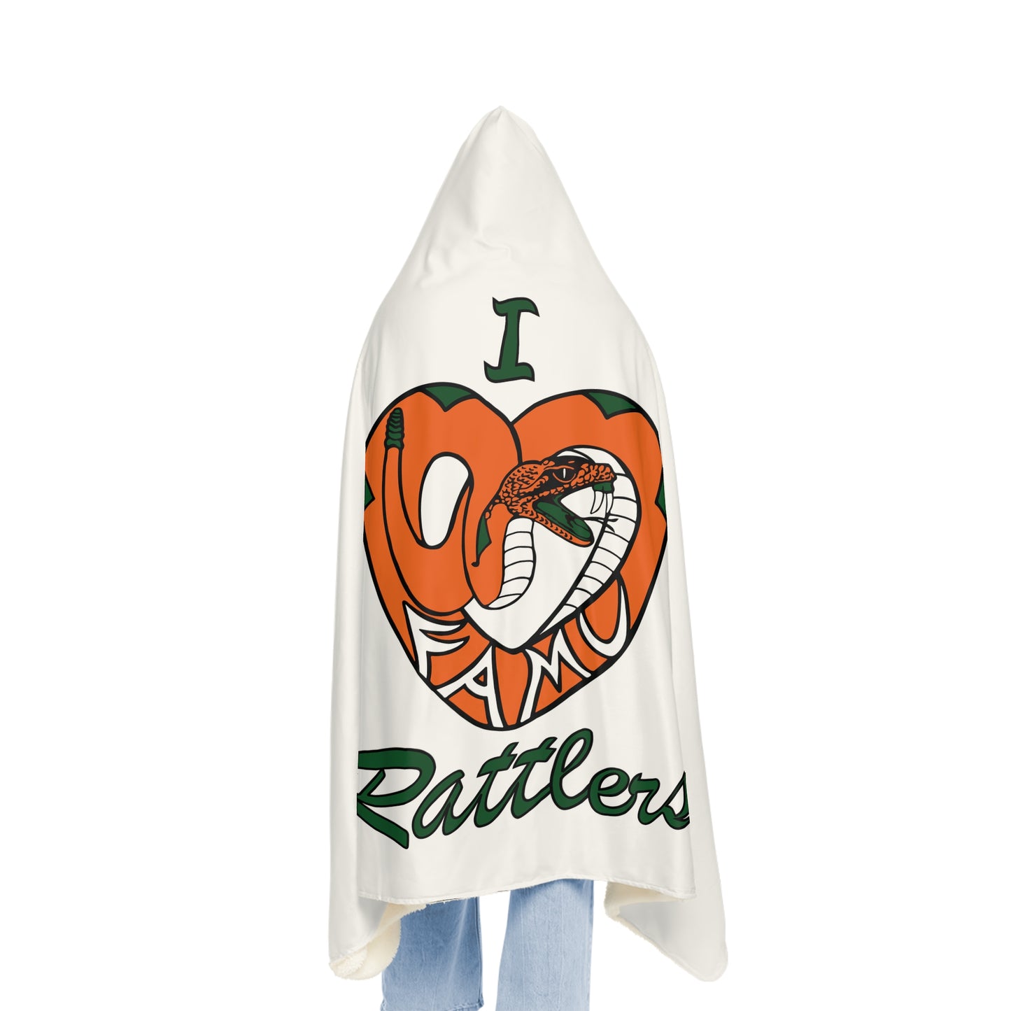 I LOVE FAMU RATTLERS Snuggle Blanket