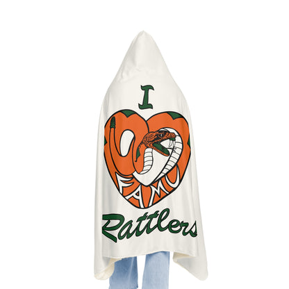 I LOVE FAMU RATTLERS Snuggle Blanket