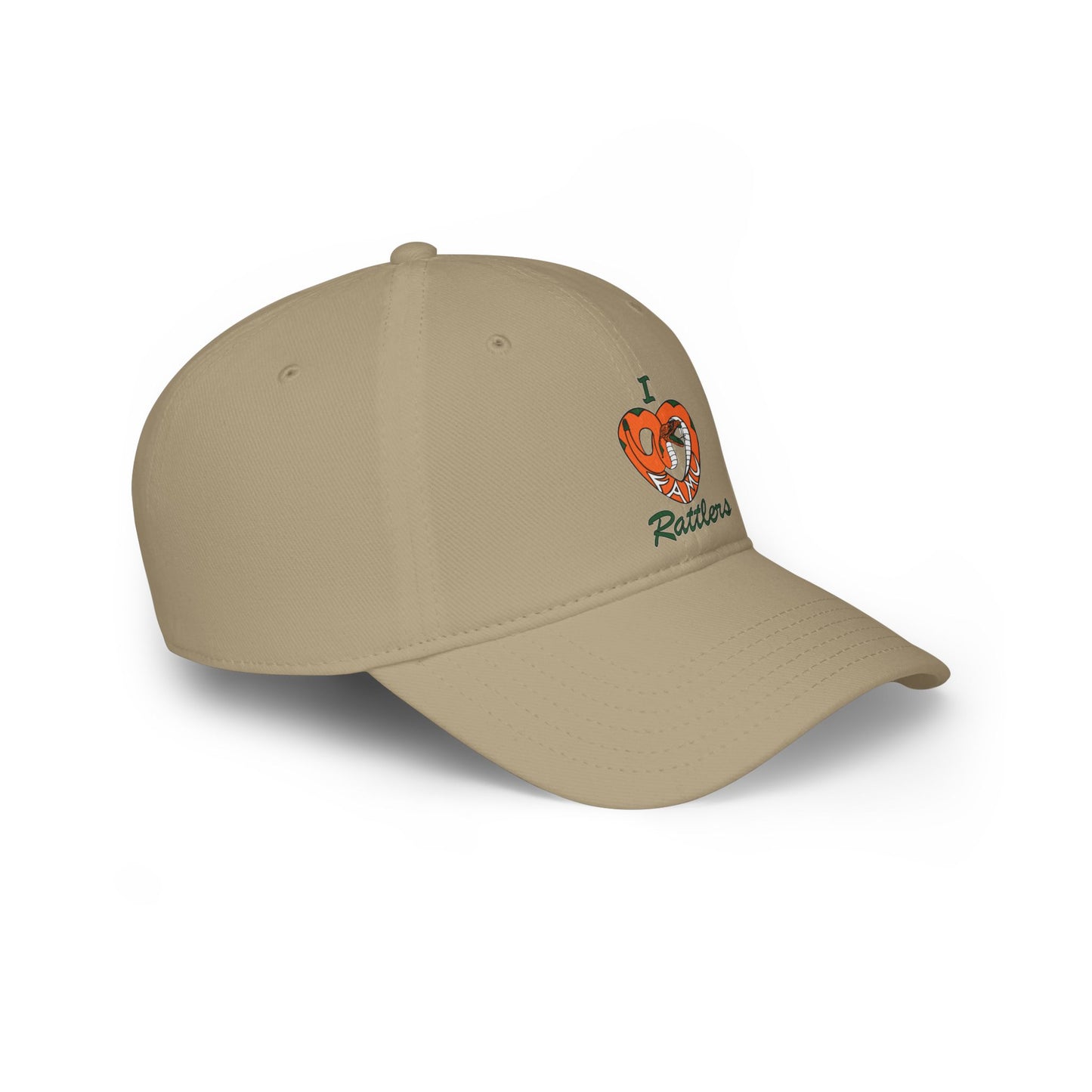 I LOVE FAMU RATTLERS Low Profile Baseball Cap