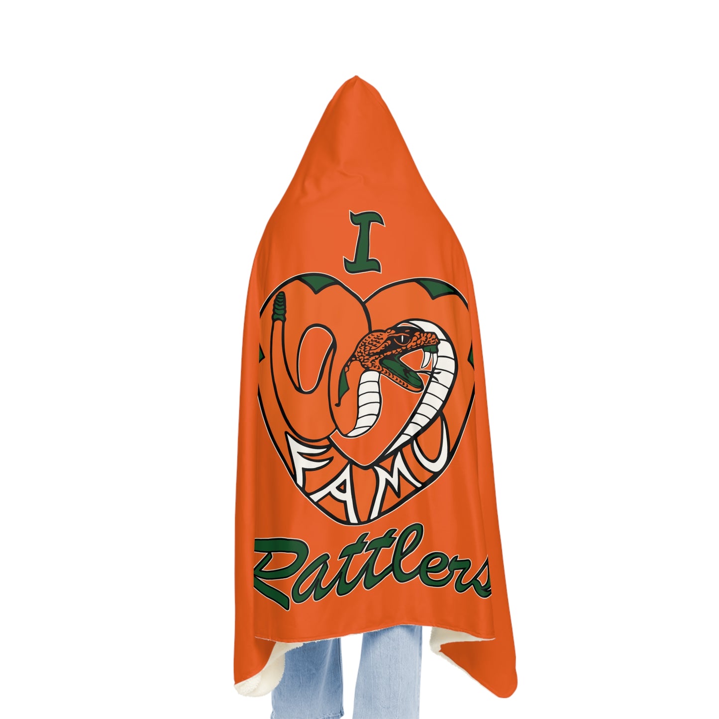 I LOVE FAMU RATTLERS Snuggle Blanket