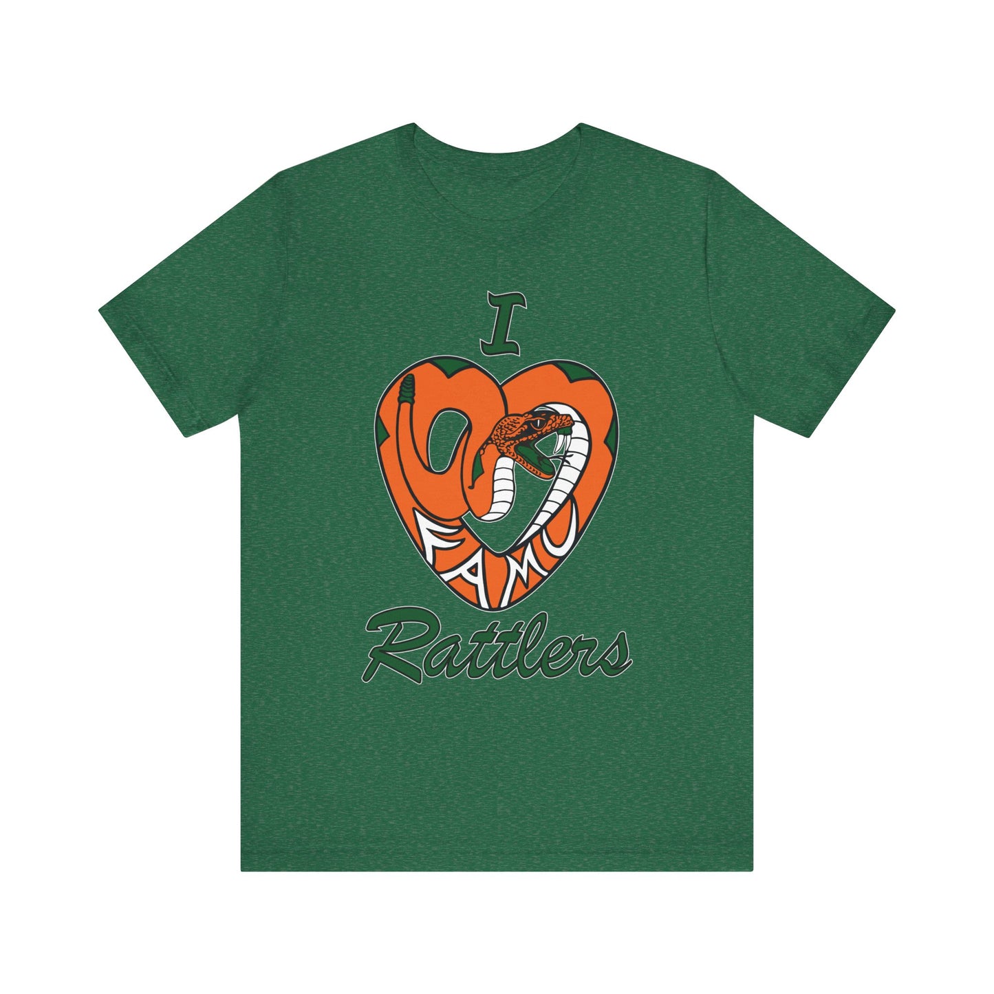 I LOVE FAMU RATTLERS Unisex Jersey Short Sleeve Tee