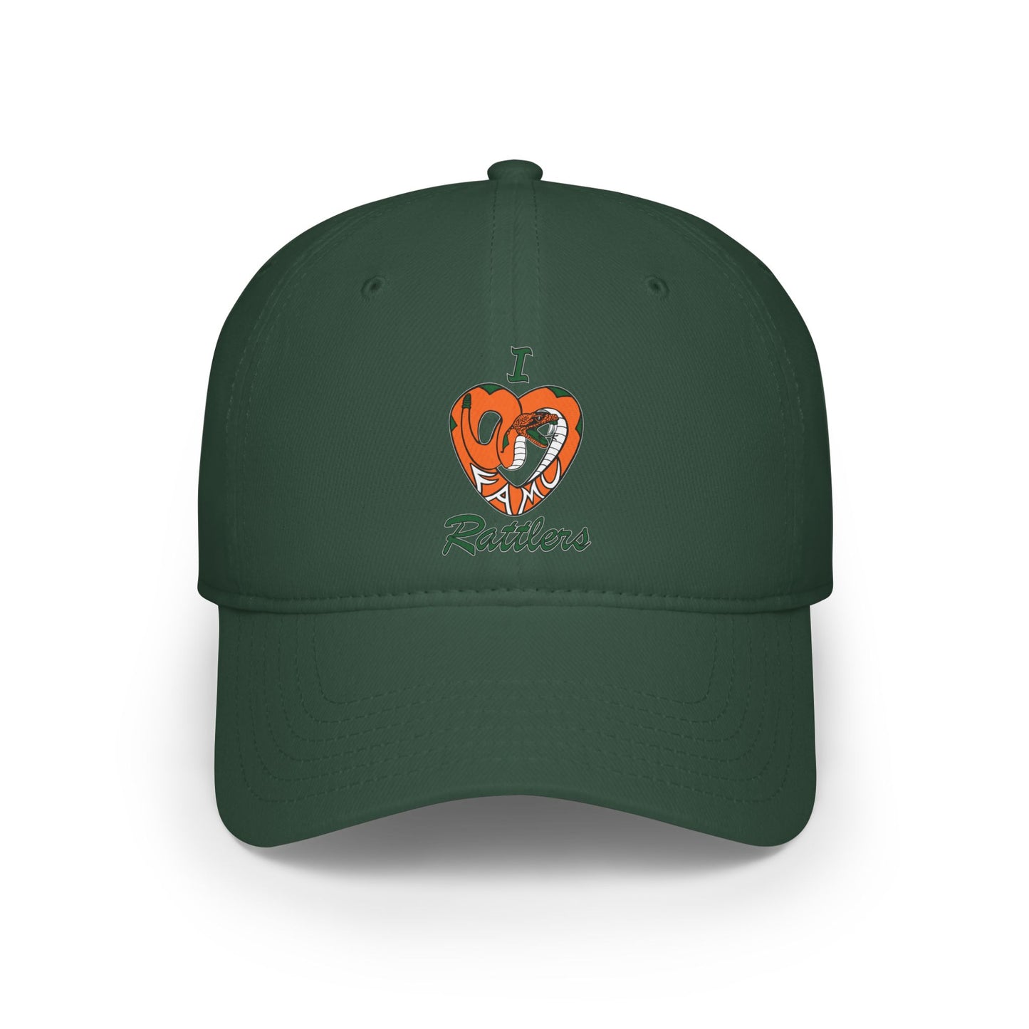 I LOVE FAMU RATTLERS Low Profile Baseball Cap