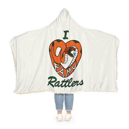 I LOVE FAMU RATTLERS Snuggle Blanket