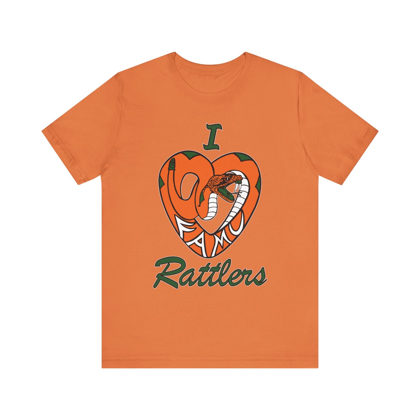 I LOVE FAMU RATTLERS Unisex Jersey Short Sleeve Tee