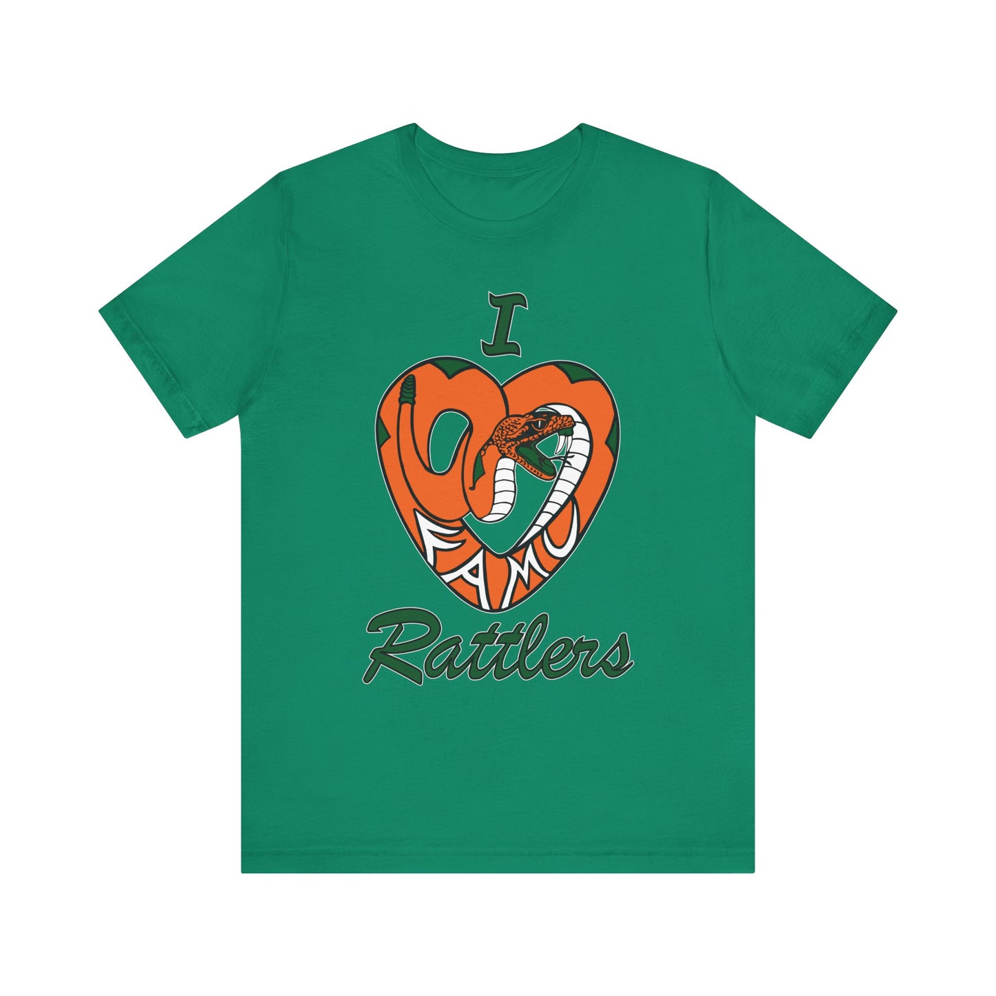 I LOVE FAMU RATTLERS Unisex Jersey Short Sleeve Tee