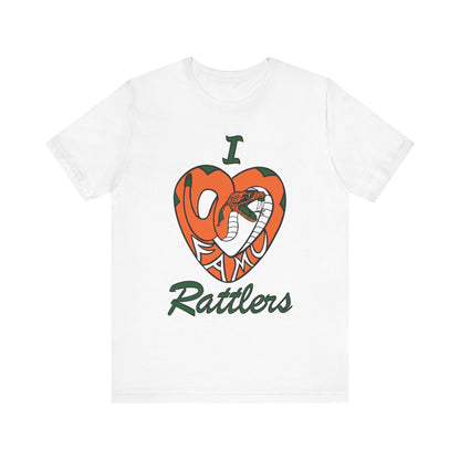 I LOVE FAMU RATTLERS Unisex Jersey Short Sleeve Tee