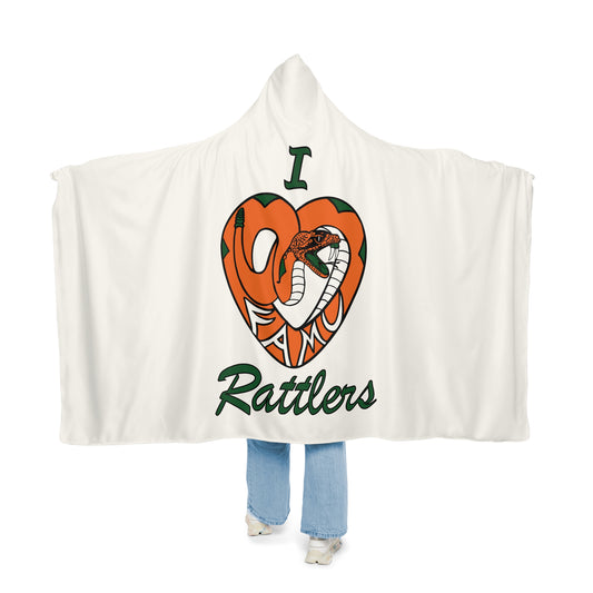 I LOVE FAMU RATTLERS Snuggle Blanket