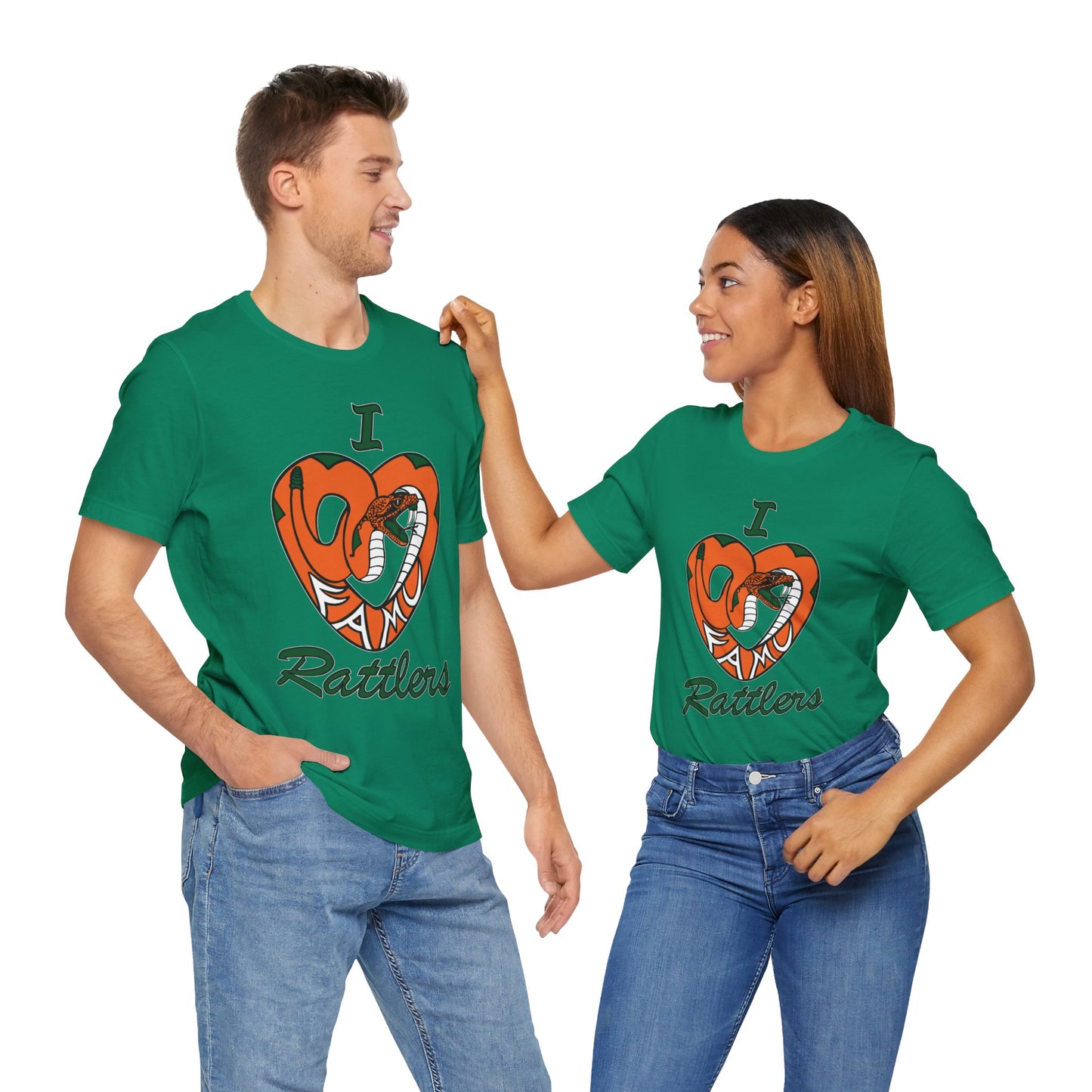 I LOVE FAMU RATTLERS Unisex Jersey Short Sleeve Tee