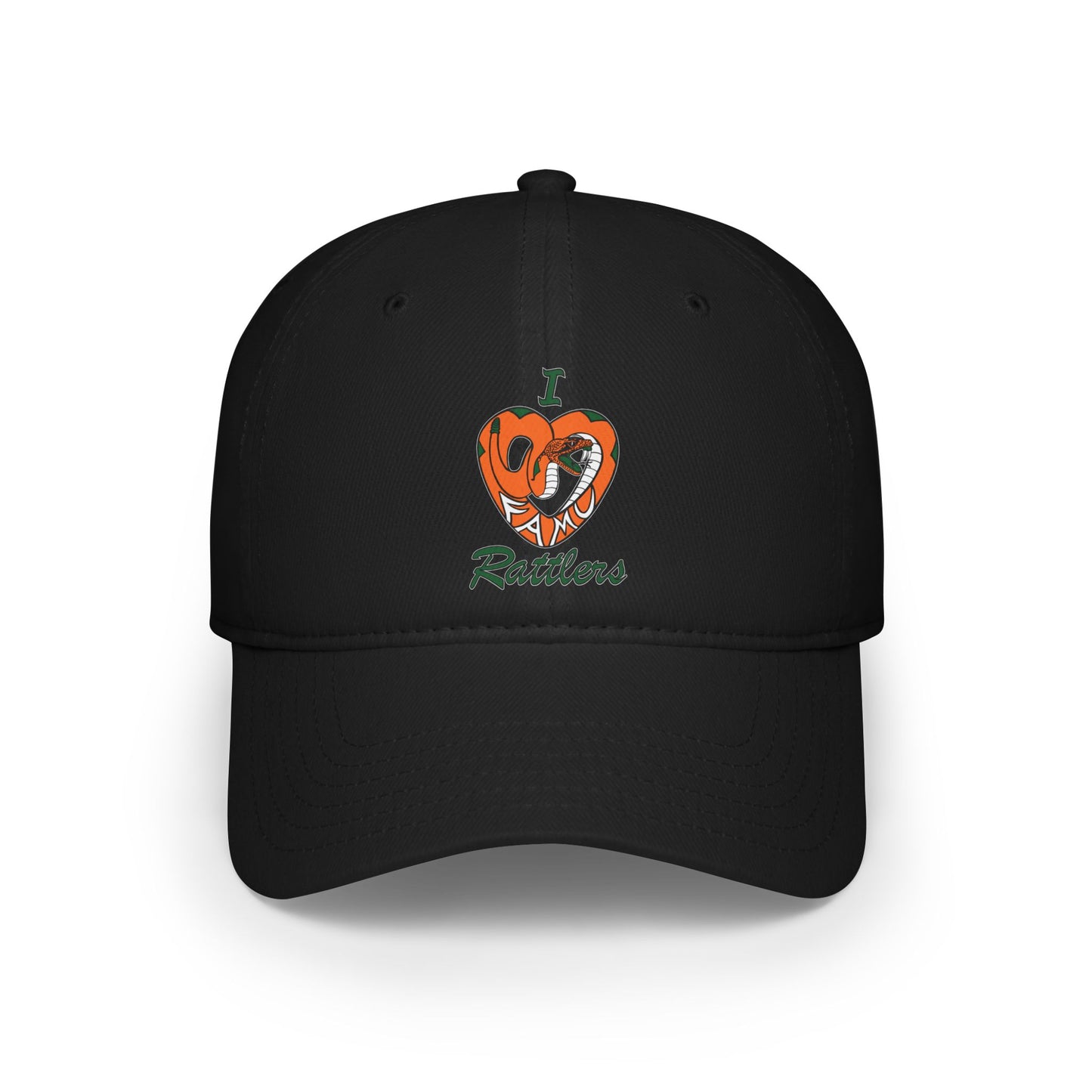 I LOVE FAMU RATTLERS Low Profile Baseball Cap