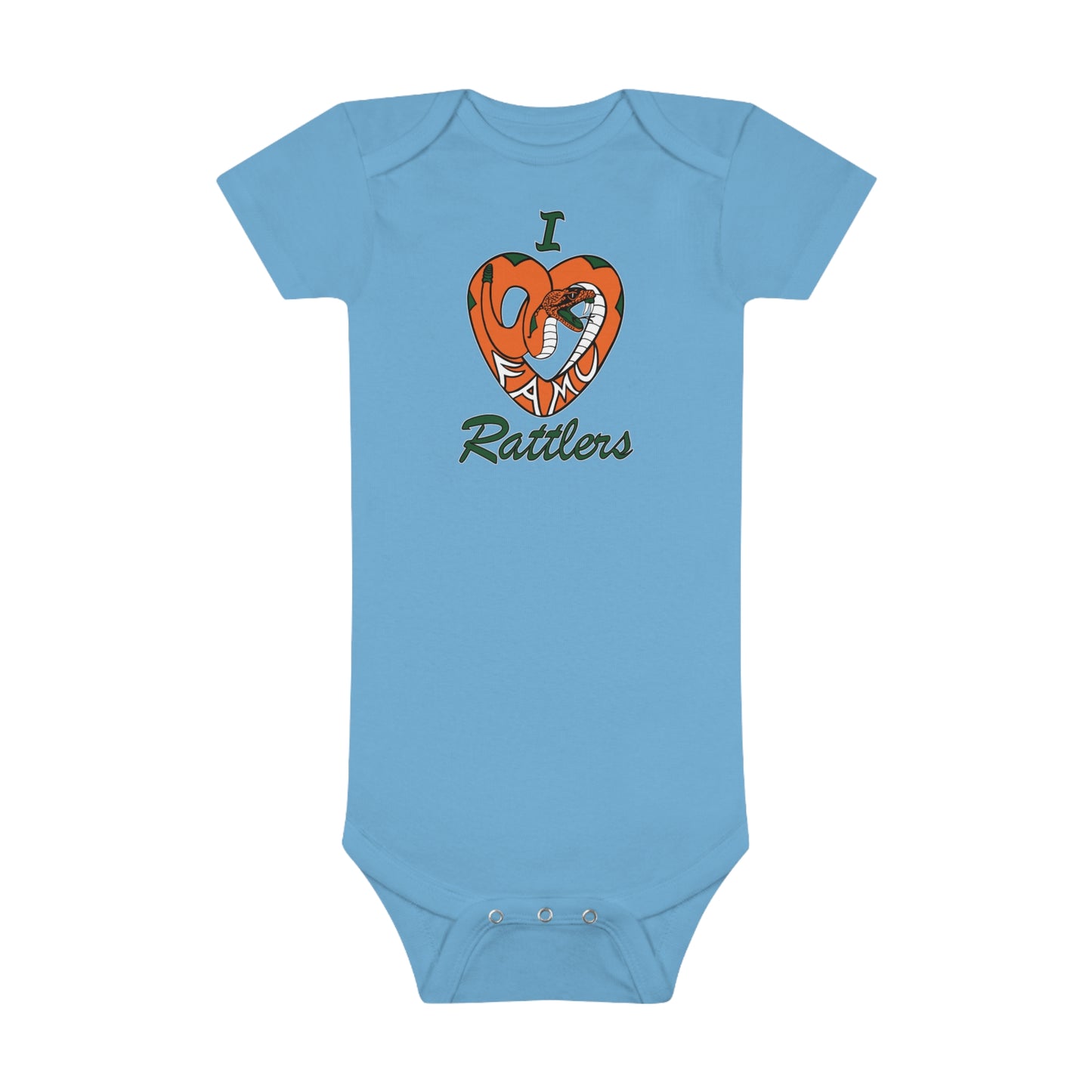 FUTURE FAMU RATTLER I LOVE FAMU RATTLERS Baby Short Sleeve Onesie®