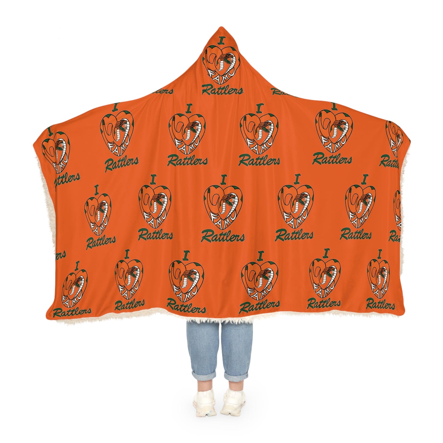 I LOVE FAMU RATTLERS Snuggle Blanket