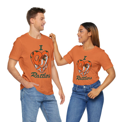 I LOVE FAMU RATTLERS Unisex Jersey Short Sleeve Tee