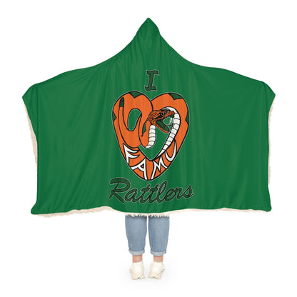 I LOVE FAMU RATTLERS Snuggle Blanket