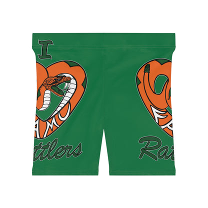 I LOVE FAMU RATTLERS Women's Biker Shorts