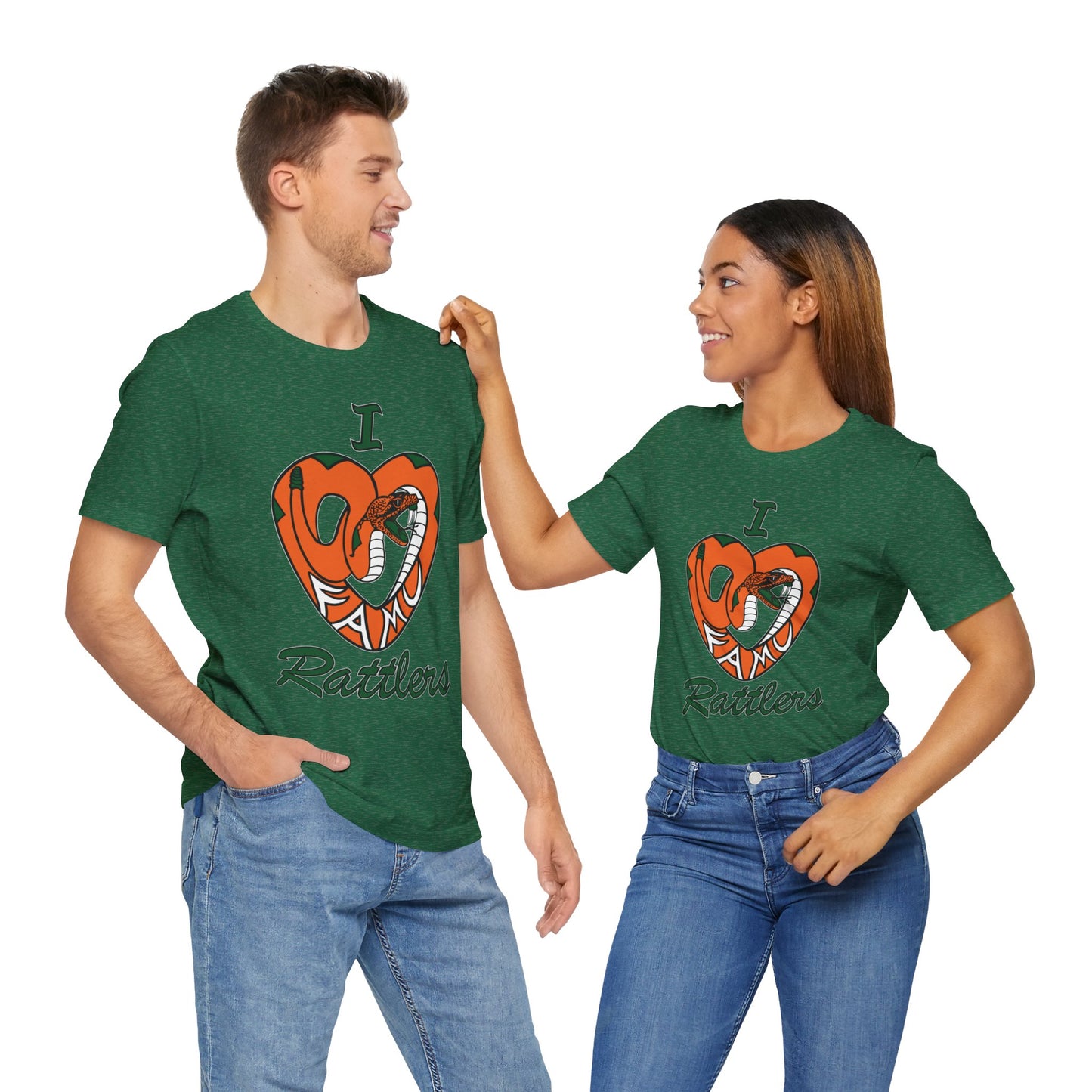 I LOVE FAMU RATTLERS Unisex Jersey Short Sleeve Tee