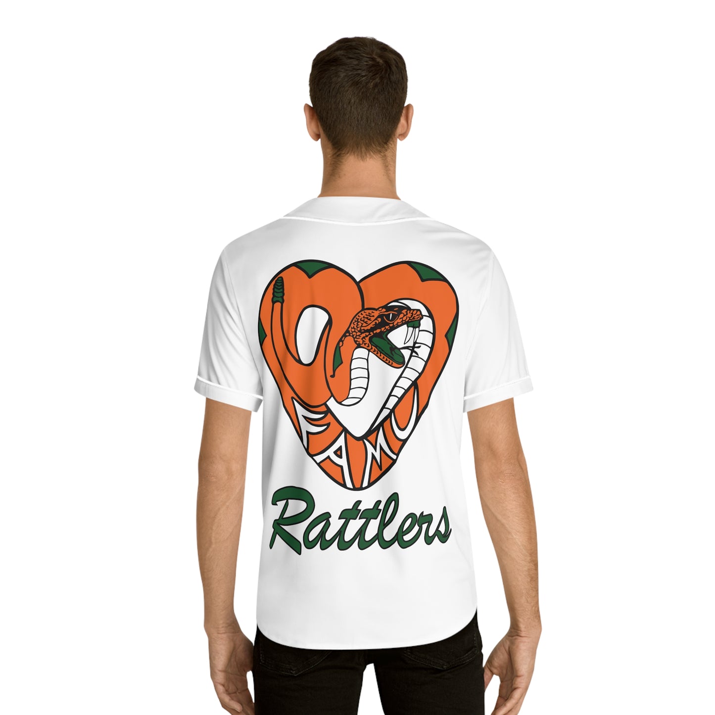 LOVE FAMU RATTLERS Men's Baseball Jersey (AOP)