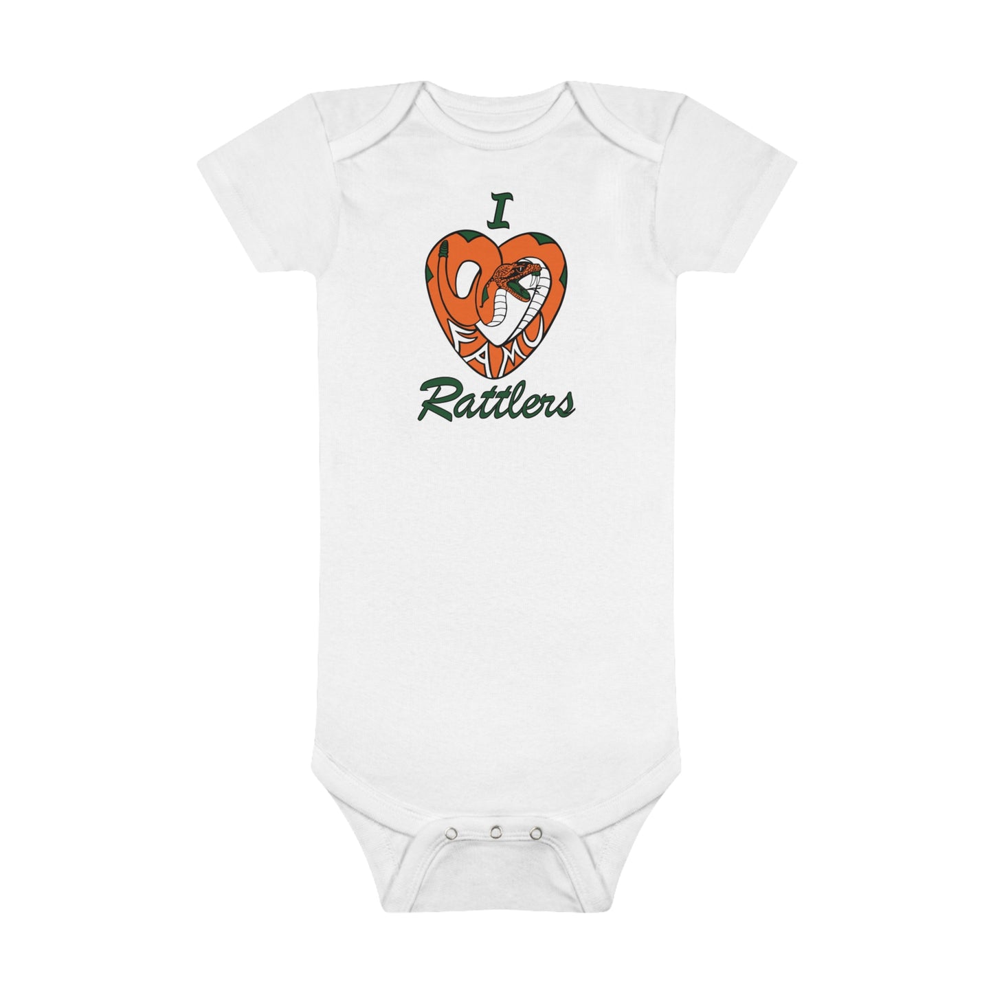 FUTURE FAMU RATTLER I LOVE FAMU RATTLERS Baby Short Sleeve Onesie®