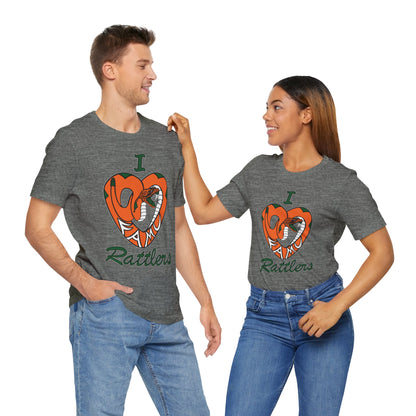 I LOVE FAMU RATTLERS Unisex Jersey Short Sleeve Tee