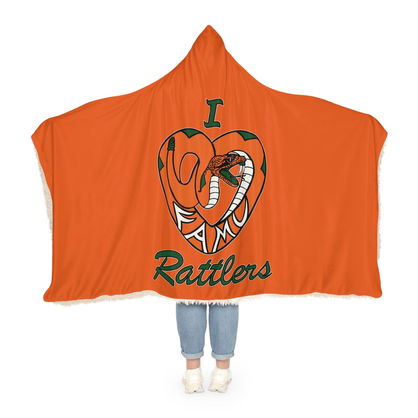 I LOVE FAMU RATTLERS Snuggle Blanket