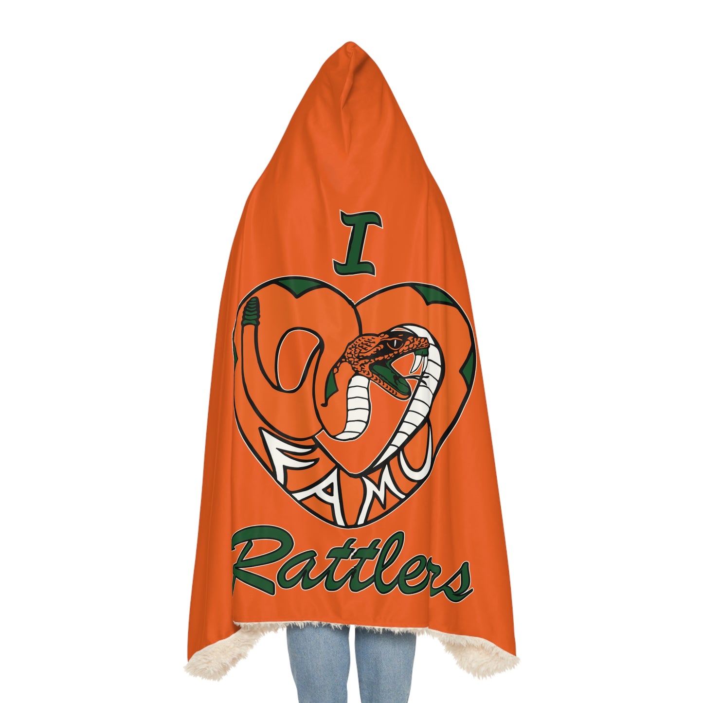 I LOVE FAMU RATTLERS Snuggle Blanket