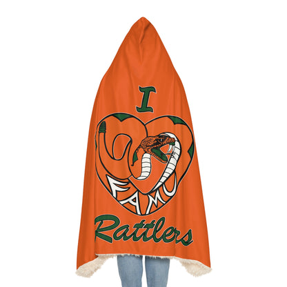 I LOVE FAMU RATTLERS Snuggle Blanket