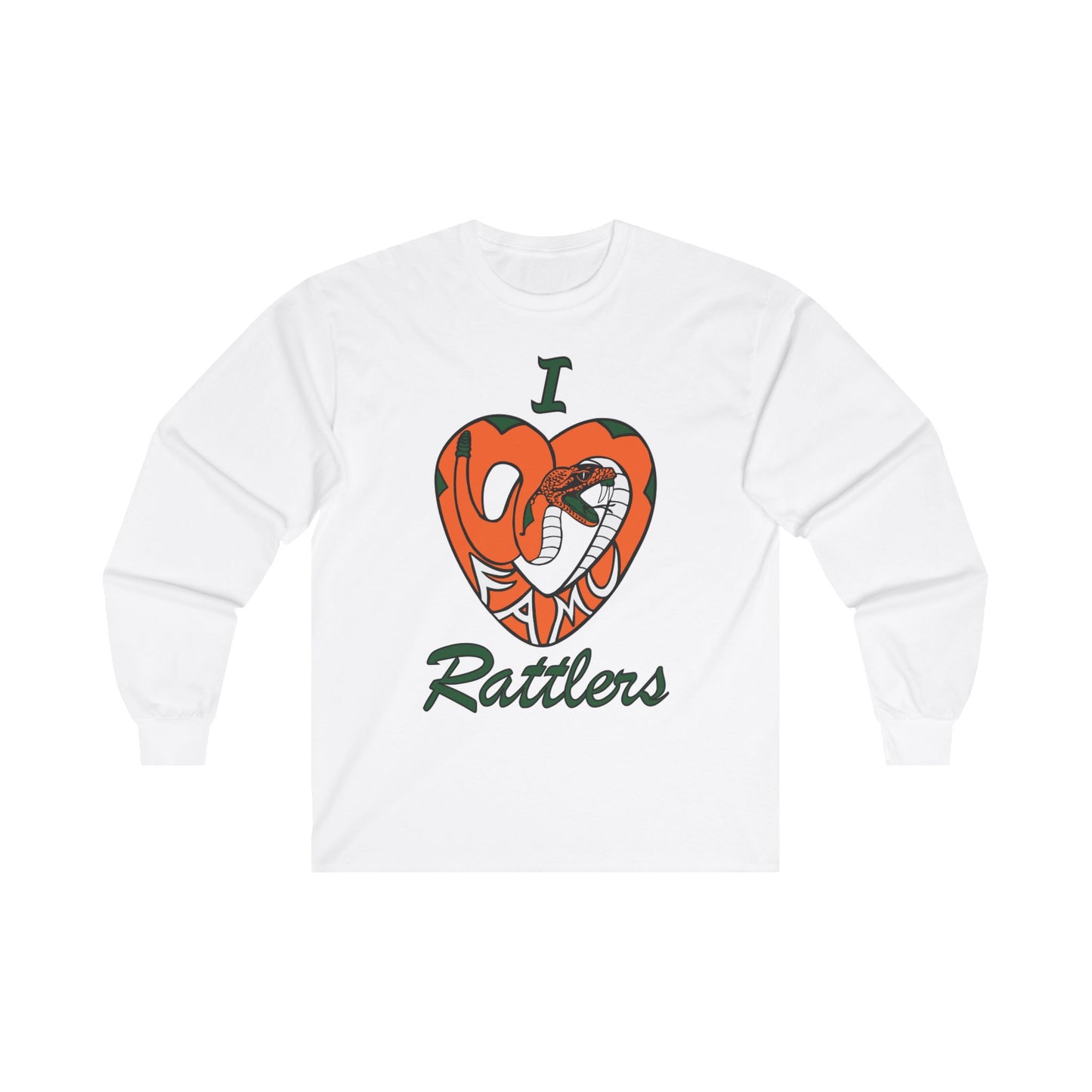 I LOVE FAMU RATTLERS Unisex Ultra Cotton Long Sleeve Tee