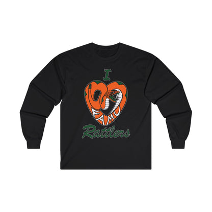 I LOVE FAMU RATTLERS Unisex Ultra Cotton Long Sleeve Tee