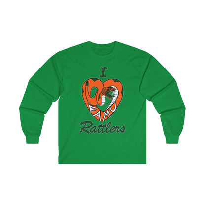 I LOVE FAMU RATTLERS Unisex Ultra Cotton Long Sleeve Tee