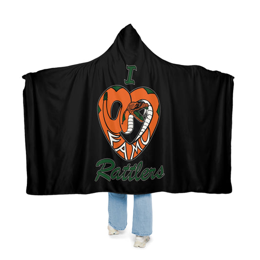 I LOVE FAMU RATTLERS Snuggle Blanket