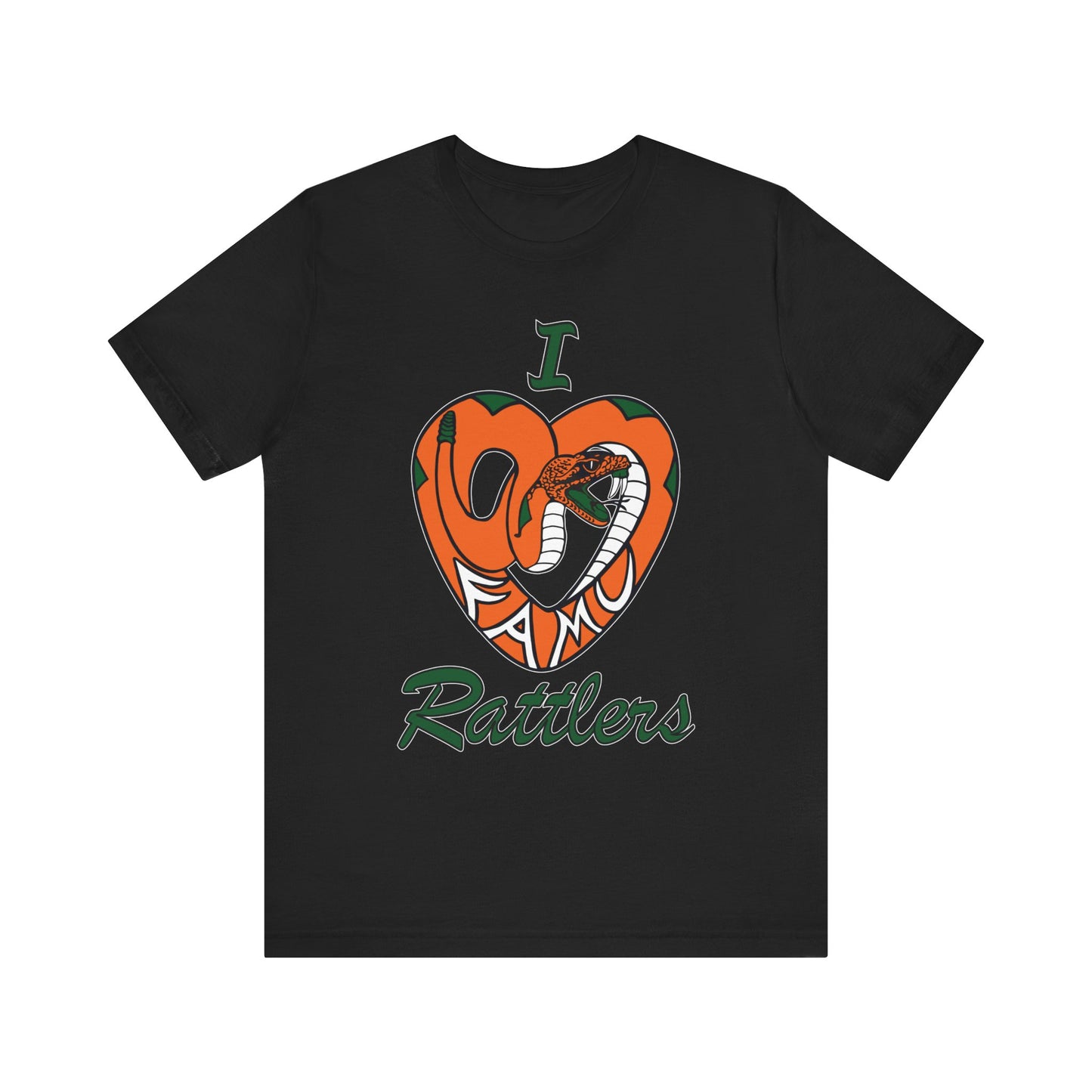 I LOVE FAMU RATTLERS Unisex Jersey Short Sleeve Tee