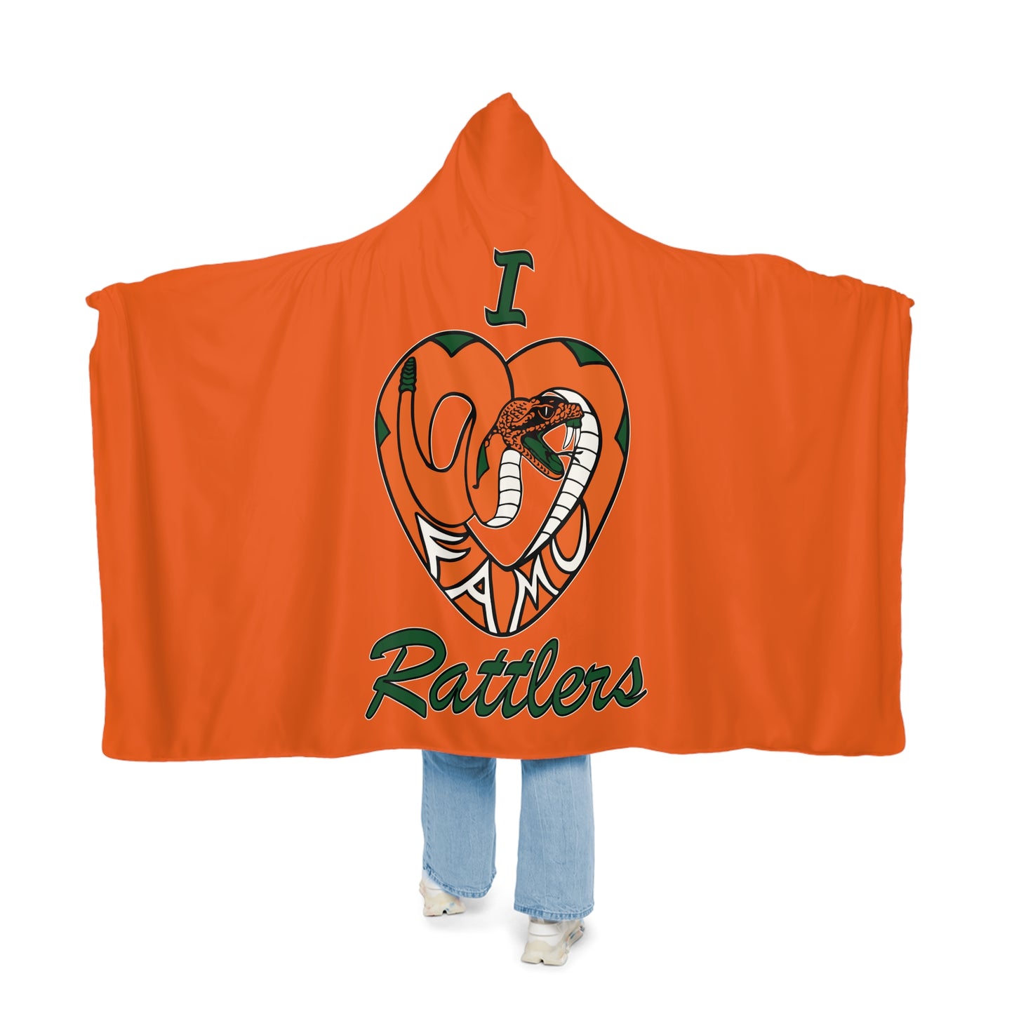 I LOVE FAMU RATTLERS Snuggle Blanket